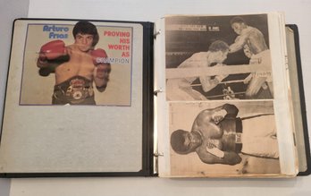 VINTAGE HANDMADE BOXING SCRAPBOOK( 1890's- ) Old Timers! Newpaper Clippings! 175 Pages!