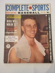 VINTAGE 'COMPLETE SPORTS'MAGAZINE  'HIGHLIGHTING BASEBALL-ROGER MARIS' MAY 1962--VOL2 NO 5