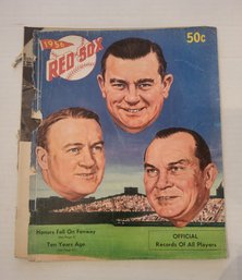 VINTAGE RED SOX YEARBOOK --1956