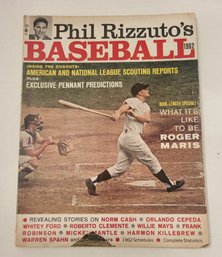 VINTAGE 'PHIL RIZZUTO'S' BASEBALL -MAGAZINE -1962