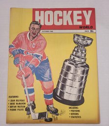 VINTAGE HOCKEY WORLD--OCT 1968--VOL 4  NO 1