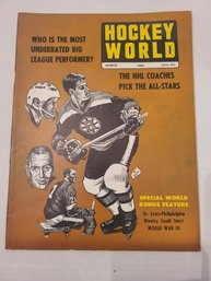 VINTAGE HOCKEY WORLD--MARCH 1969--VOL 4  NO 6