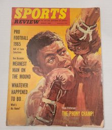 VINTAGE SPORTS REVIEW--THE PICTURE MAGAZINE OF SPORTS--AUG 1965--VOL 25  NO4