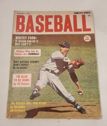 VINTAGE COMPLETE SPORTS BASEBALL--AUG 1962---VOL 2  NO 5