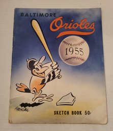 VINTAGE 1955  ORIOLE OFFICIAL PROGRAM & SCORECARD---- 1955