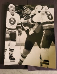 VINTAGE NY ISLANDERS #26 SIGNED HOCKEY  PHOTO