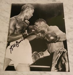 VINTAGE KID GAVILAN SIGNED BOXING  8 X 10 BLACK & WHITE  GLOSSY PHOTO