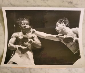 VINTAGE LOGART  VS ORTEGA BOXING PHOTO (3/16/56)