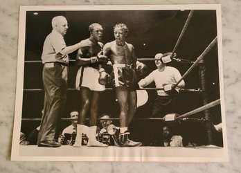 VINTAGE GAVILAN VS BRATTON BOXING PHOTO (11/13/53)