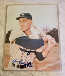 VINTAGE AUTOGRAPHED 8 X 10 GLOSSY COLOR PHOTO--LOS ANGELES DODGERS--JOE PIGNATANO