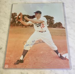 VINTAGE AUTOGRAPHED  8 X 10 GLOSSY COLOR PHOTO--BROOKLYN DODGERS--JIM GENTILE