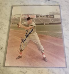 VINTAGE AUTOGRAPHED 8 X 10 GLOSSY COLOR PHOTO--BOSTON RED SOX-- JIMMY PIERSALL