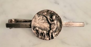 VINTAGE MARKED 'F &S' STERLING TIE BAR