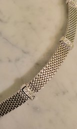 SWAROVSKI CRYSTALS STATION COLLAR NECKLACE--16 1/2'L