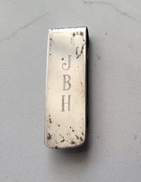 VINTAGE 'TIFFANY & CO' STERLING SILVER MONEY CLIP--ENGRAVED