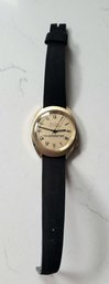 VINTAGE 1970S 'BULOVA' ACCUTRON TELEPROMPTER  WATCH--ENGRAVED --8 1/2'L