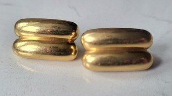 VINTAGE 'GIVENCHY' GOLDTONE CLIP ON EARRINGS