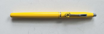 VINTAGE SCUDERIA FERRARI YELLOW FINE POINT PEN