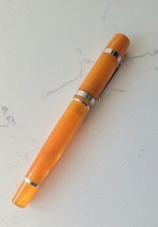 VINTAGE ORANGE 'M' LEGAL SYMBOL FOUNTAIN PEN