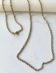 VINTAGE 14K??? GOLD NECKLACE---24'L