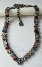 VINTAGE 'SWEET ROMANCE' MULTISTONE Semi -precious Stone  NECKLACE