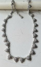 VINTAGE 'JUDITH RIPKA' STERLING SILVER 925 CUBIC ZIRCONIA NECKLACE