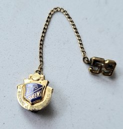 VINTAGE GOLD FILLED 'GEORGE J. RYAN JR.HS--216 QUEENS' CLASS OF 59 --REED & CO,NYC PIN