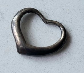 VINTAGE MARKED STERLING HEART PENDANT