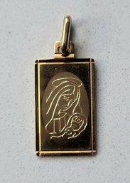 VINTAGE RELIGIOUS GOLD CHARM