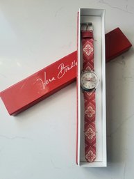 'VERA BRADLEY' NANTUCKET RED WATCH IN BOX ----9'L