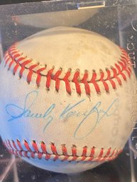 Vintage HOF Sandy Koufax  Autographed Signed Official Rawlings Baseball,  From A Private Collector, No COA