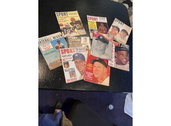 Vintage Collection Baseball Magazines W/ Mickey Mantle