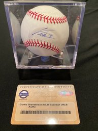 Curtis Granderson NY Yankees #14 Autographed Signed Official MLB Baseball, Steiner Certificate Of Authenticity