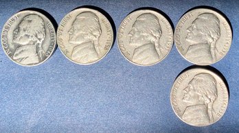 1940, 1952, 1955, 1958(2) United States Of America Nickel