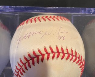 AUTHENTIC Steiner Bernie Williams  New York Yankees Core Four Signed Official Rawlings Baseball With Cube Case