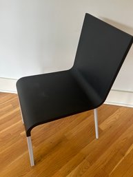 Maarten Van Severen Black With Chrome Legs .03 Chair For Vitra In The MOMA Collection