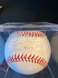 Vintage HOF Willie 'Say Hey Kid Mays' Autopgraphed Baseball, From A Private Collector, Private Estate, No COA