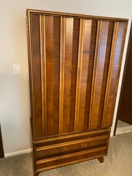 1960's'Tobago ' Mid Century Modern  Wood  Armoire Highboy Dresser - Mid-Century Modern