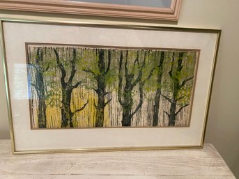 Vintage Works On Paper Signed Lithograph