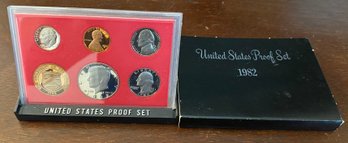 1982 S United States Proof Set, 6 Piece - OGP - 5 Coins-MINT ISSUED
