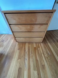 Vintage Contemporary Modern Wood 4   Drawer Dresser 2 Of 2