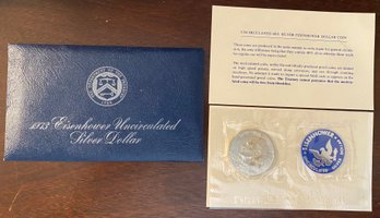 1973 S Eisenhower Uncirculated Silver Dollar (blue Pack Ike /  MINT ISSUED Sealed