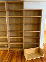 CONTEMPORARY MODERN THREE UNIT BOOKCASE W/ ELECTRICAL CUT OUT 2 Of 2