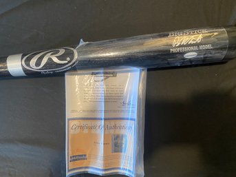 Robin Ventura Autographed Rawlings Bat, Big Stick Professional Model, Steiner Certificate Of Authenticity