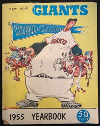 1955 New York Giants Yearbook Of The 1954 World Champions New York Giants