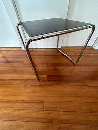 Knoll Studio Marcel Breuer Laccio Black & Chome Side Table