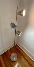 Vintage Chrome  Three Arm Floor Lamp