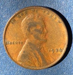 1936 D Penny (possible Double Die?) United States Of America Penny