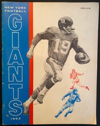 1963 New York Giants First Original Issue Yearbook