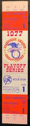 1977 American League Champship Series ALCS Ticket Stub, NY Yankees Vs KC Royals @ Original Yankee Stadium